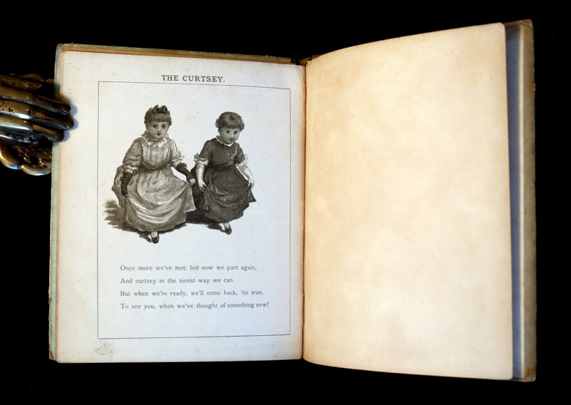 1885 Scarce Victorian Children Book - PEEPS into CHILD LIFE illustrated by Emily J. Harding.