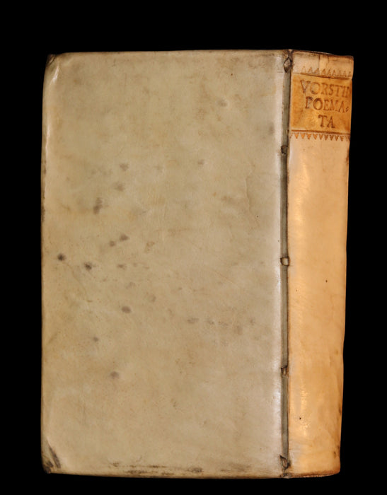 1692 Rare Greek Latin Vellum Book - Ancient GREEK Poets and Poems by Johannes Vorst.