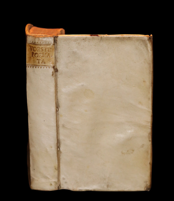 1692 Rare Greek Latin Vellum Book - Ancient GREEK Poets and Poems by Johannes Vorst.