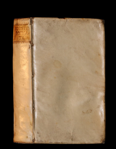1692 Rare Greek Latin Vellum Book - Ancient GREEK Poets and Poems by Johannes Vorst.