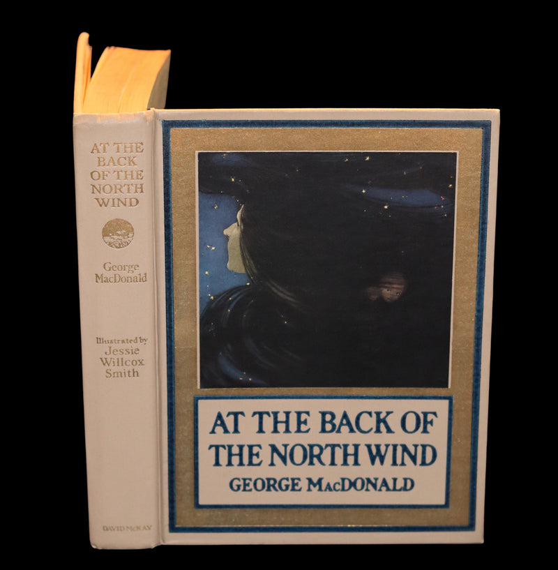 1919 First Edition Book - AT THE BACK OF THE NORTH WIND Illustrated by Jessie Willcox Smith.
