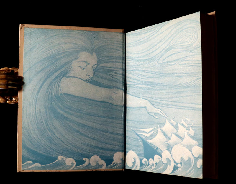 1919 First Edition Book - AT THE BACK OF THE NORTH WIND Illustrated by Jessie Willcox Smith.