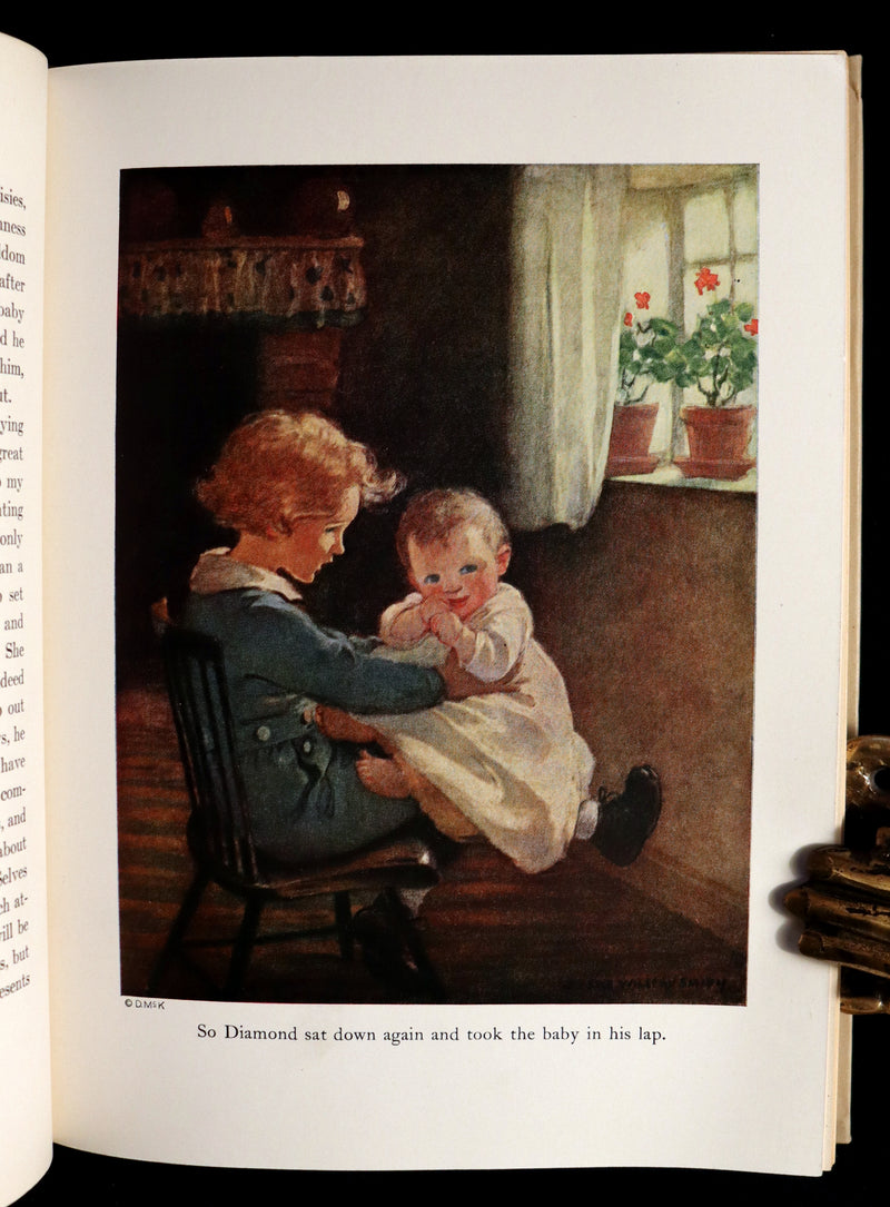 1919 First Edition Book - AT THE BACK OF THE NORTH WIND Illustrated by Jessie Willcox Smith.
