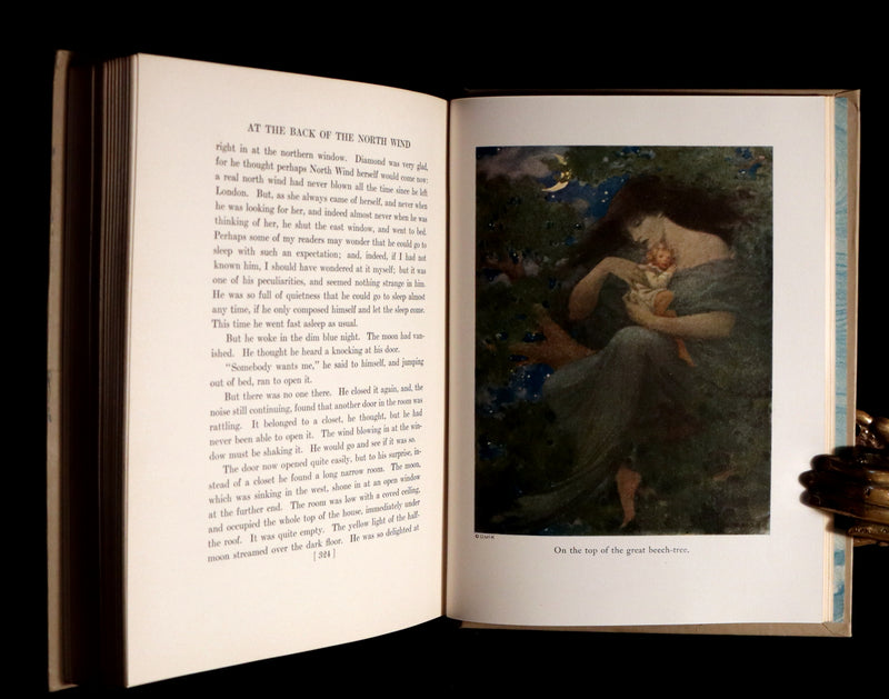 1919 First Edition Book - AT THE BACK OF THE NORTH WIND Illustrated by Jessie Willcox Smith.