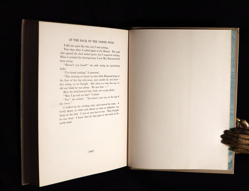 1919 First Edition Book - AT THE BACK OF THE NORTH WIND Illustrated by Jessie Willcox Smith.