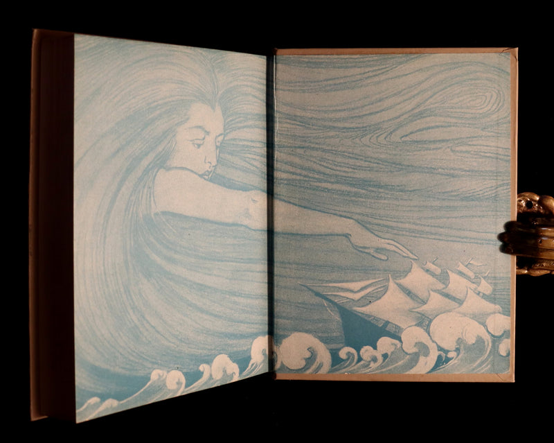 1919 First Edition Book - AT THE BACK OF THE NORTH WIND Illustrated by Jessie Willcox Smith.