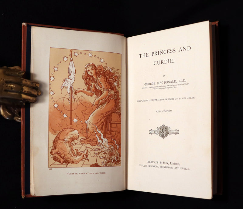 1890 Scarce Book - The Princess And Curdie by George Macdonald illustrated by James Allen.