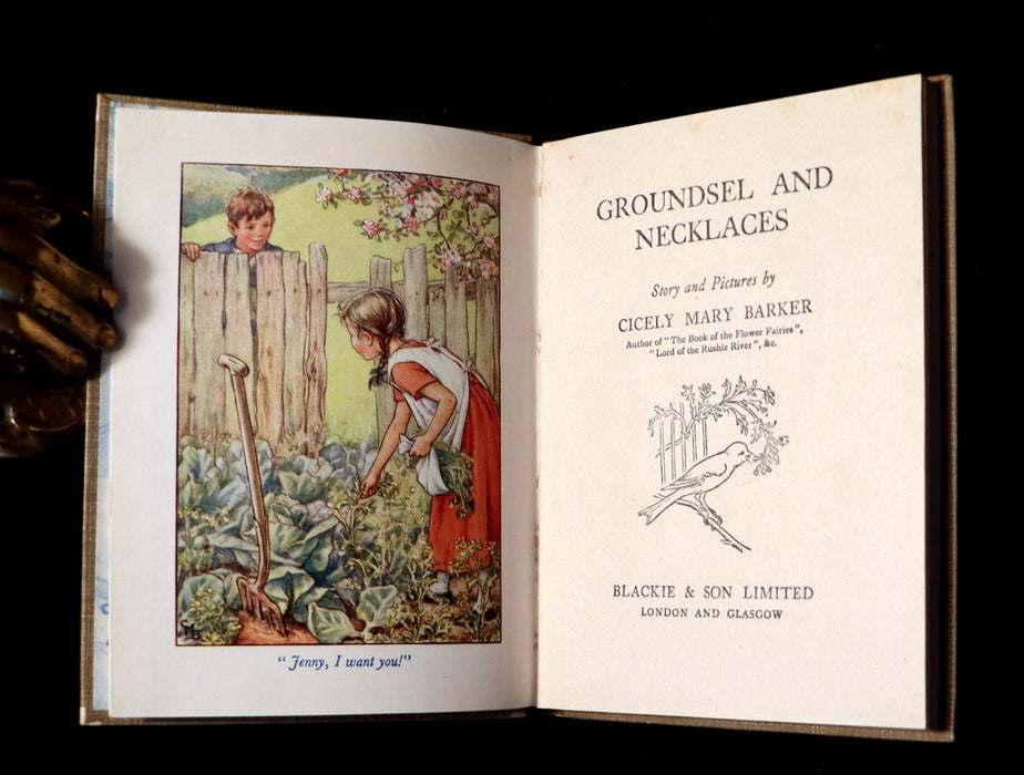 1946 Rare Book - Cicely Mary Barker - GROUNDSEL and NECKLACES.