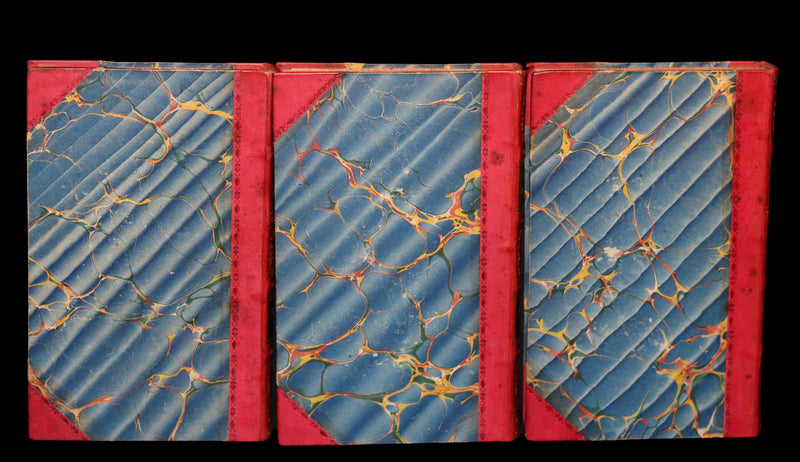 1822 Rare First Edition Book set in Regency binding - The PIRATE by Walter Scott. Baron Newborough copy.