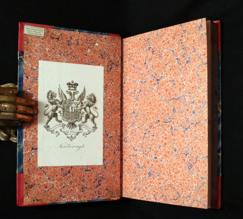 1822 Rare First Edition Book set in Regency binding - The PIRATE by Walter Scott. Baron Newborough copy.