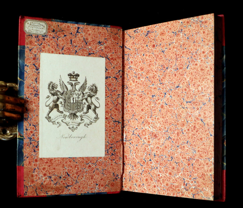 1822 Rare First Edition Book set in Regency binding - The PIRATE by Walter Scott. Baron Newborough copy.