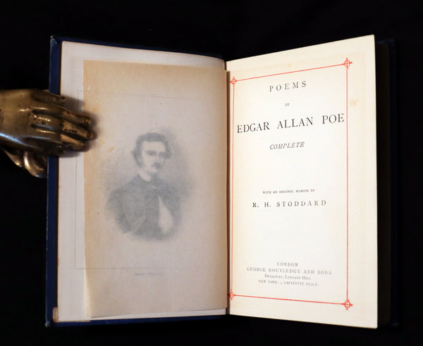 1890 Rare Book - Poems by Edgar Allan POE (The Raven, Lenore, Ulalume, ...). Complete.