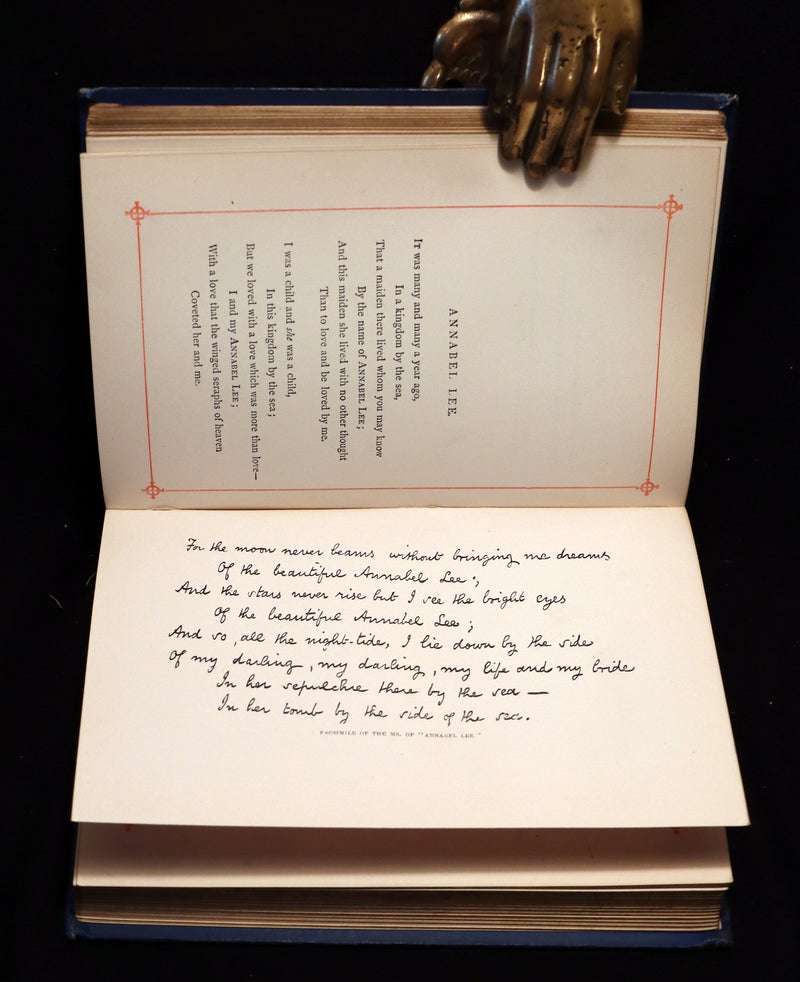 1890 Rare Book - Poems by Edgar Allan POE (The Raven, Lenore, Ulalume, ...). Complete.