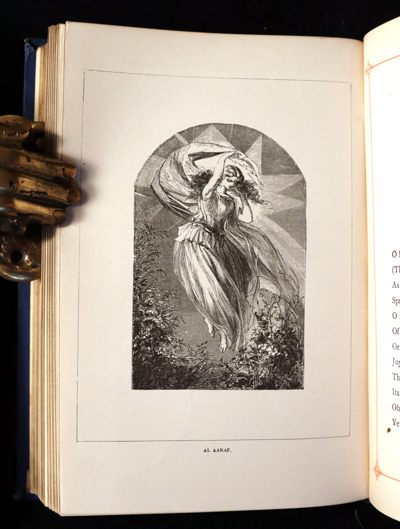 1890 Rare Book - Poems by Edgar Allan POE (The Raven, Lenore, Ulalume, ...). Complete.