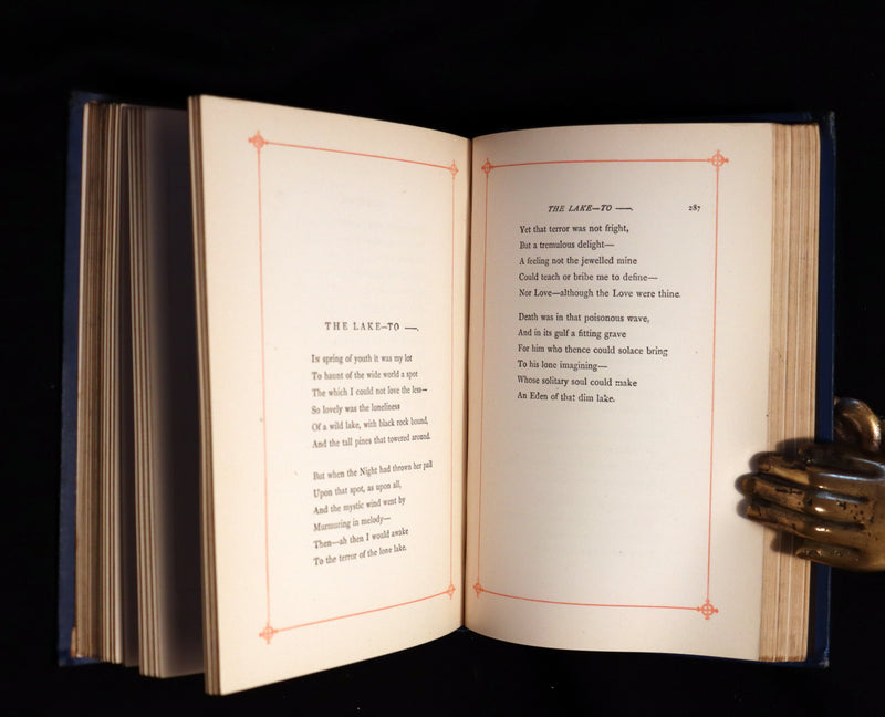 1890 Rare Book - Poems by Edgar Allan POE (The Raven, Lenore, Ulalume, ...). Complete.