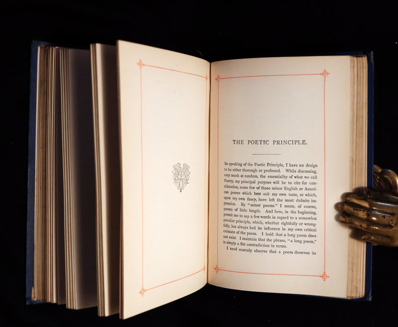 1890 Rare Book - Poems by Edgar Allan POE (The Raven, Lenore, Ulalume, ...). Complete.