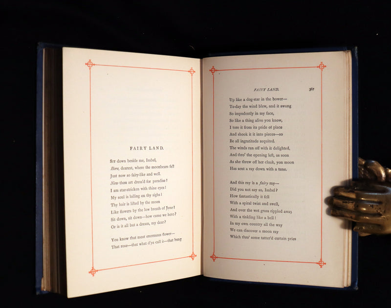 1890 Rare Book - Poems by Edgar Allan POE (The Raven, Lenore, Ulalume, ...). Complete.