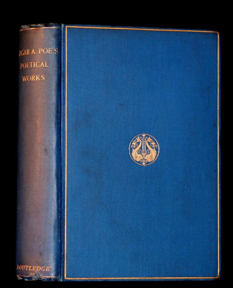 1890 Rare Book - Poems by Edgar Allan POE (The Raven, Lenore, Ulalume, ...). Complete.