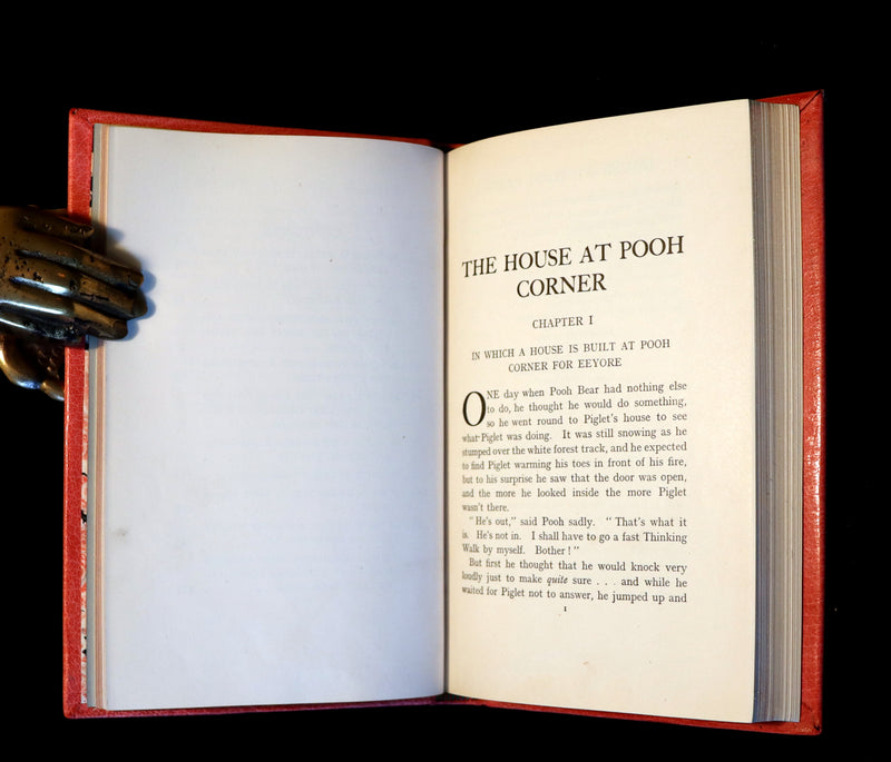 1928 First UK Edition - A. A. Milne & Ernest H. Shepard - The HOUSE at POOH CORNER. Finely Bound.