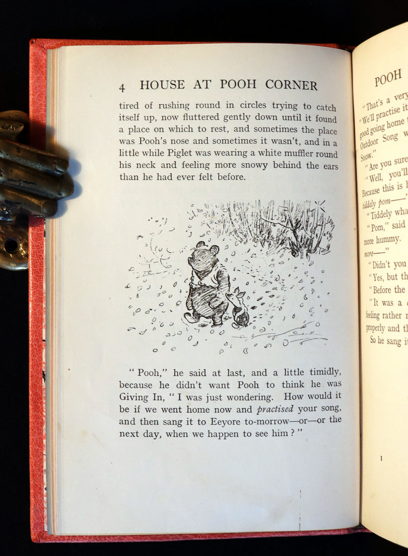 1928 First UK Edition - A. A. Milne & Ernest H. Shepard - The HOUSE at POOH CORNER. Finely Bound.