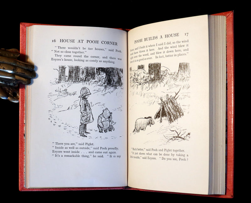 1928 First UK Edition - A. A. Milne & Ernest H. Shepard - The HOUSE at POOH CORNER. Finely Bound.