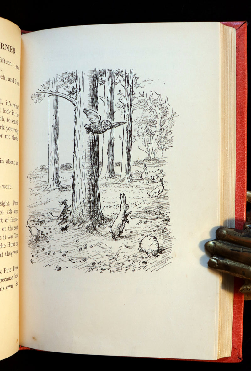 1928 First UK Edition - A. A. Milne & Ernest H. Shepard - The HOUSE at POOH CORNER. Finely Bound.