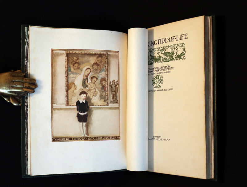 1918 Rare 1stED Book - The Springtide of Life, Poems of Childhood illustrated by Rackham.