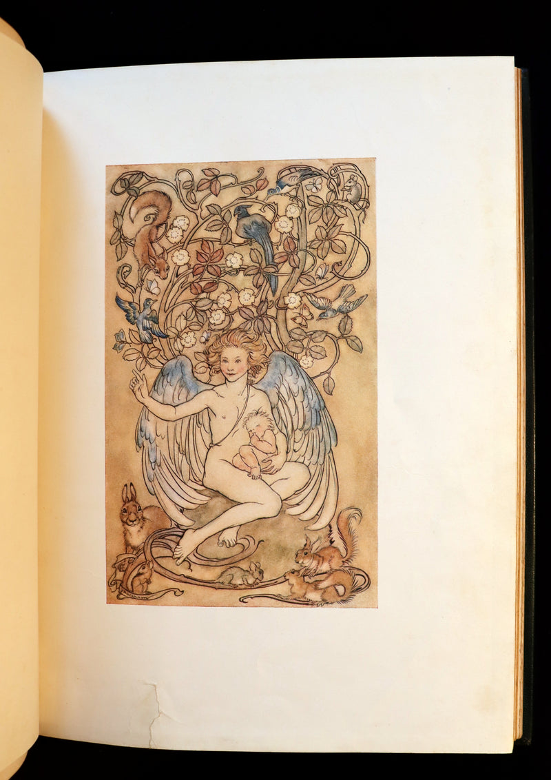 1918 Rare 1stED Book - The Springtide of Life, Poems of Childhood illustrated by Rackham.