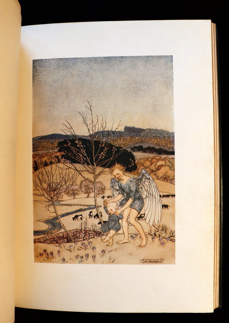 1918 Rare 1stED Book - The Springtide of Life, Poems of Childhood illustrated by Rackham.