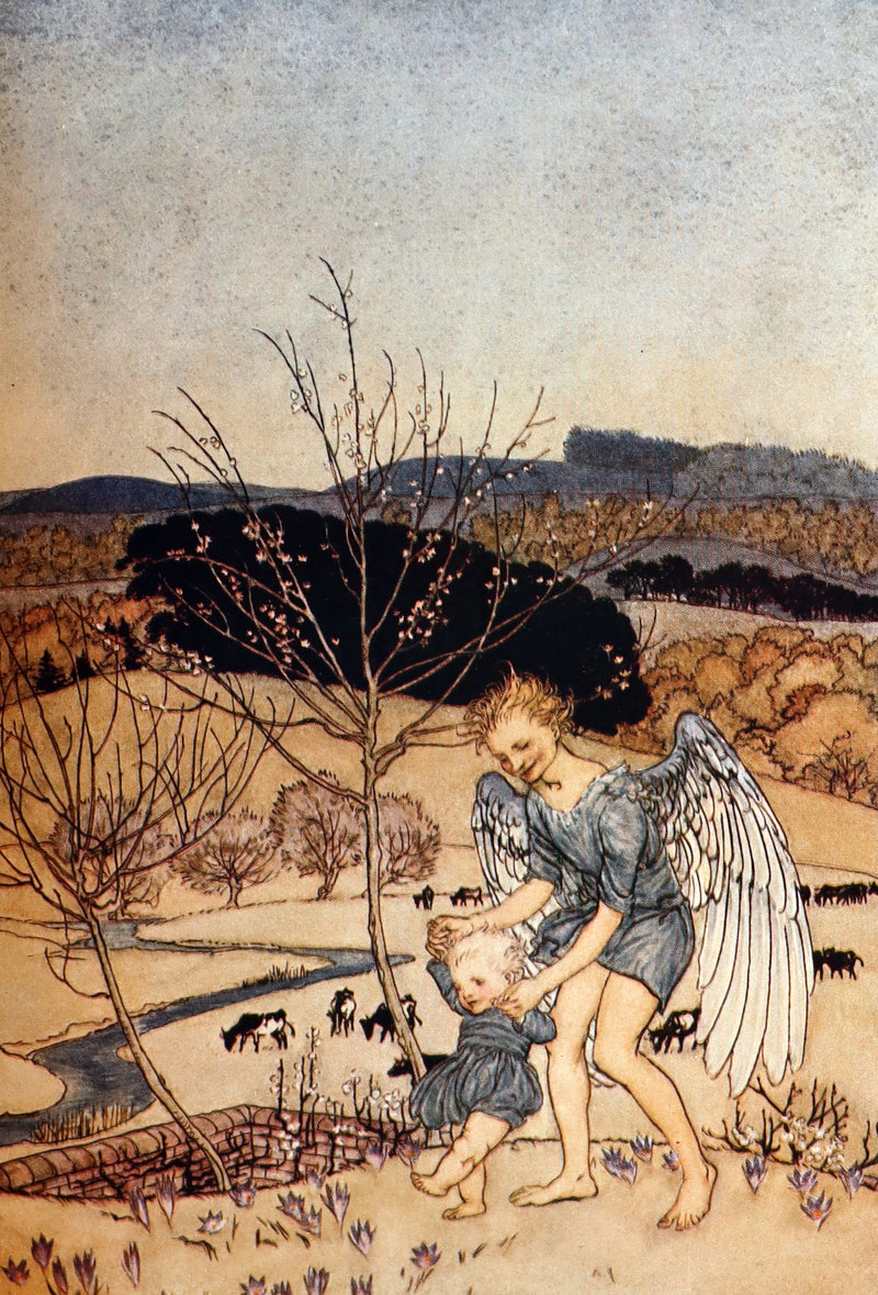 1918 Rare 1stED Book - The Springtide of Life, Poems of Childhood illustrated by Rackham.