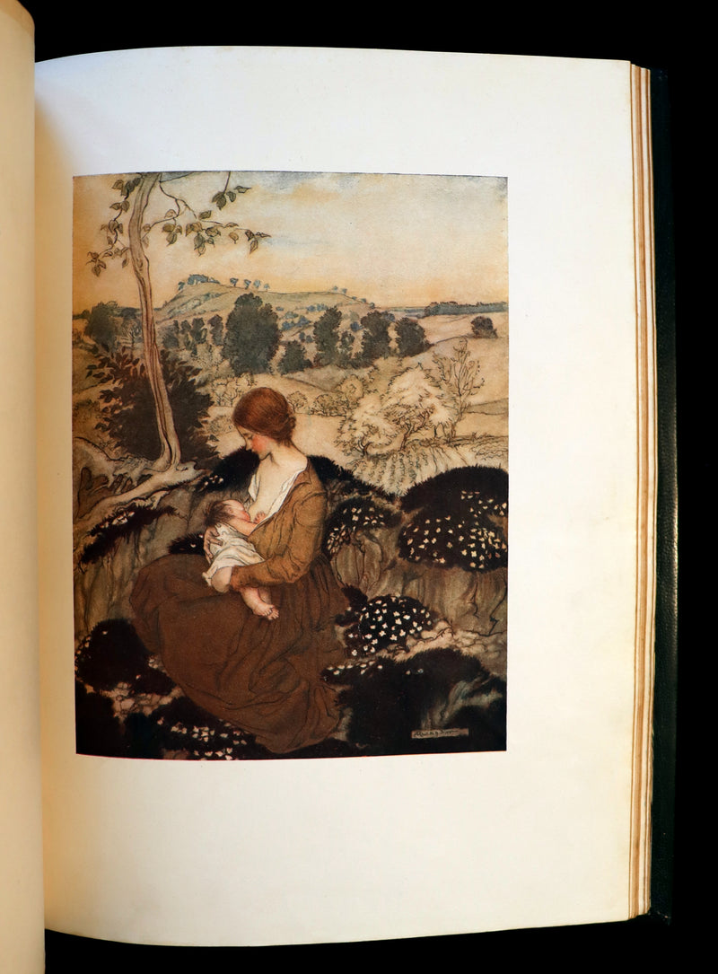 1918 Rare 1stED Book - The Springtide of Life, Poems of Childhood illustrated by Rackham.