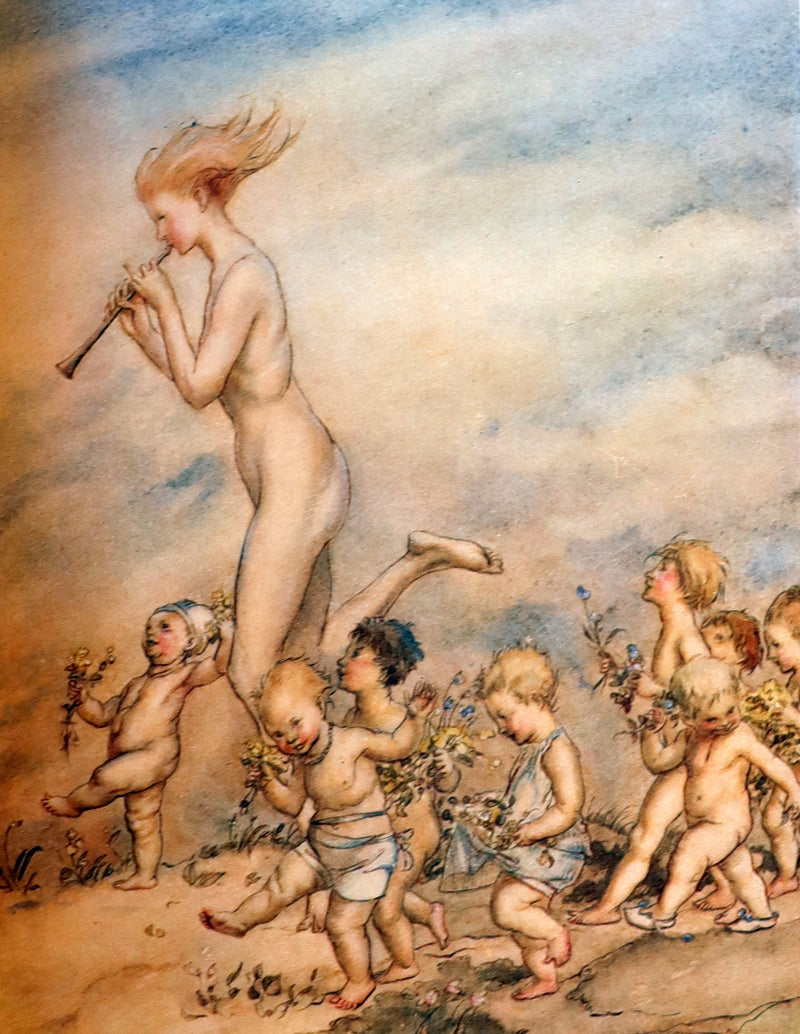 1918 Rare 1stED Book - The Springtide of Life, Poems of Childhood illustrated by Rackham.