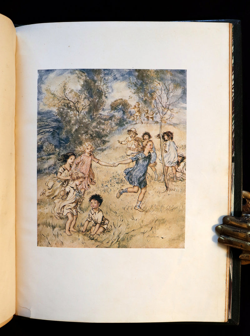 1918 Rare 1stED Book - The Springtide of Life, Poems of Childhood illustrated by Rackham.