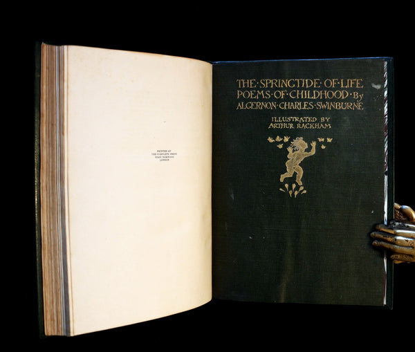 1918 Rare 1stED Book - The Springtide of Life, Poems of Childhood illustrated by Rackham.