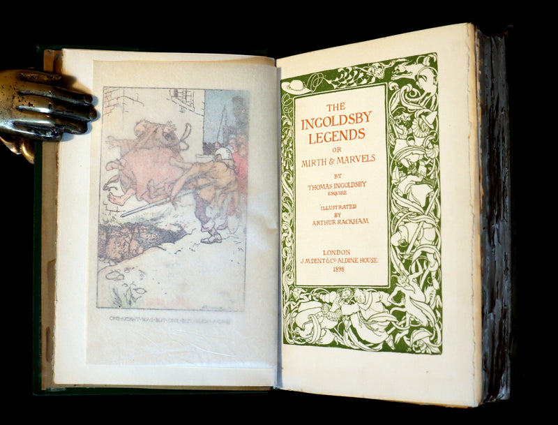 1898 Rare Rackham First Edition - The INGOLDSBY LEGENDS or Mirth & Marvels Illustrated.