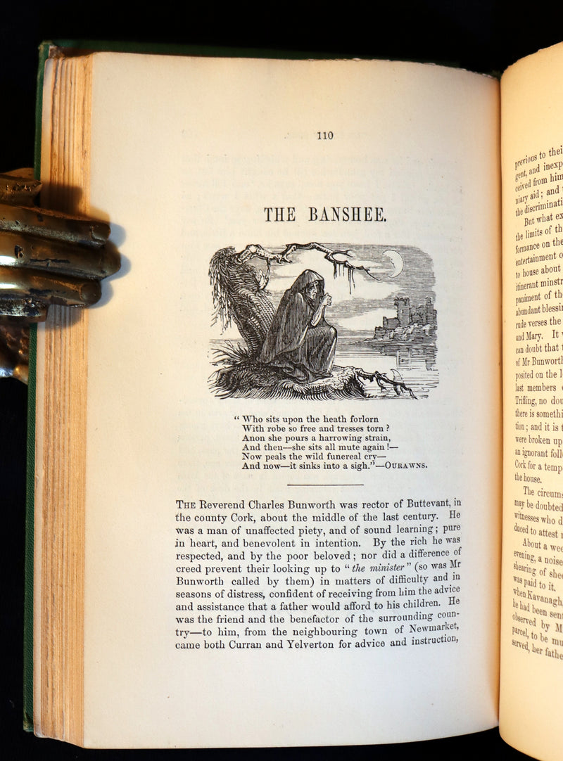 1870 Scarce Book ~ Fairy Legends and Traditions of the South of Ireland by Thomas Crofton Croker.