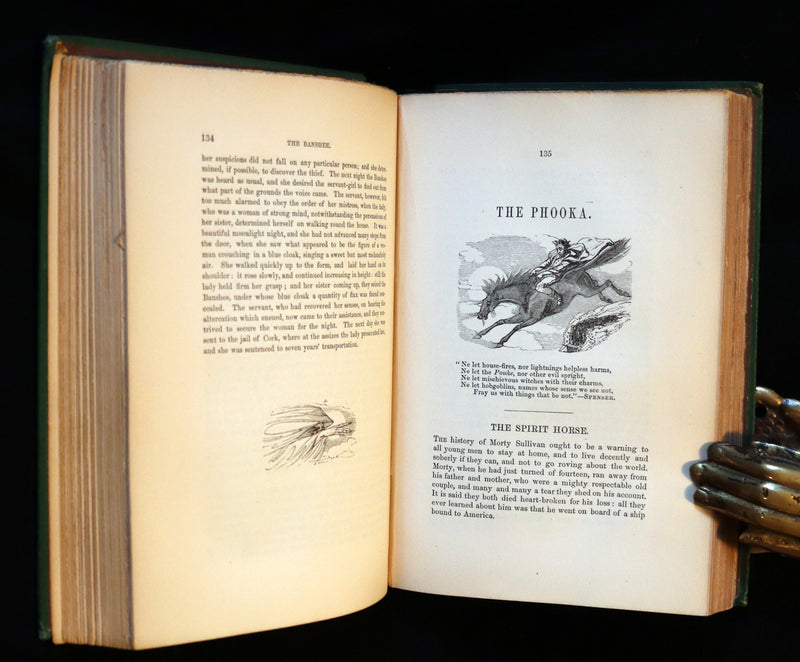 1870 Scarce Book ~ Fairy Legends and Traditions of the South of Ireland by Thomas Crofton Croker.