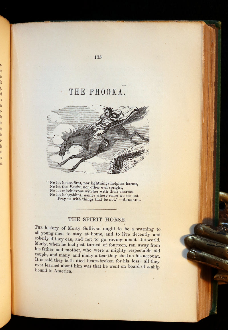 1870 Scarce Book ~ Fairy Legends and Traditions of the South of Ireland by Thomas Crofton Croker.
