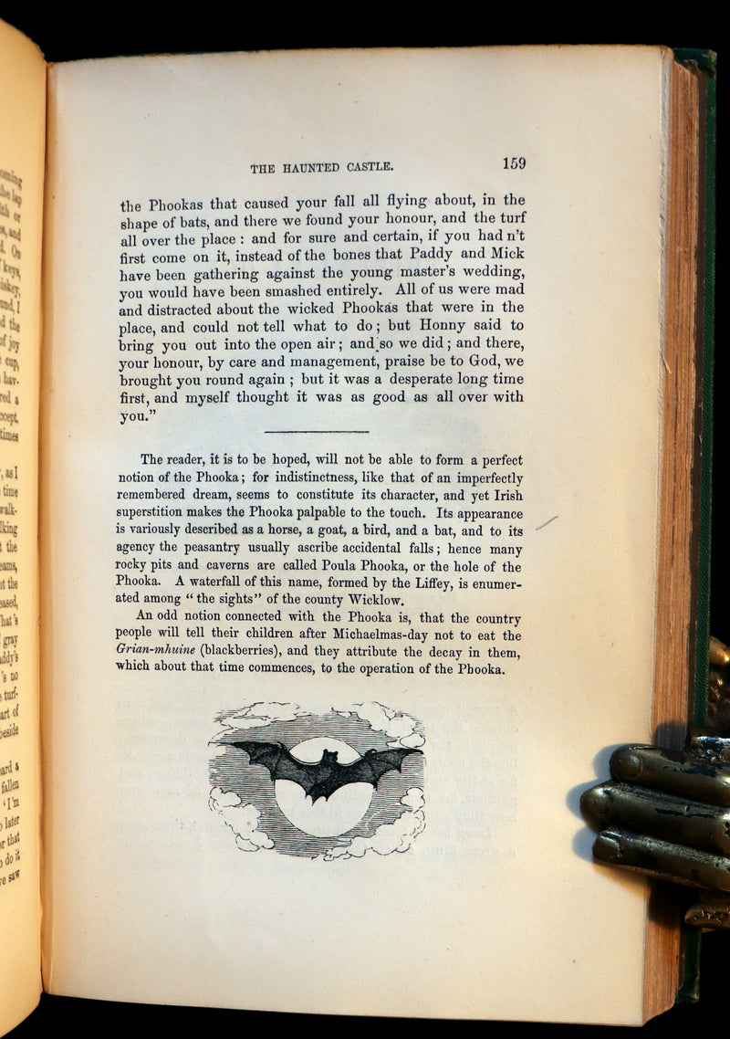 1870 Scarce Book ~ Fairy Legends and Traditions of the South of Ireland by Thomas Crofton Croker.