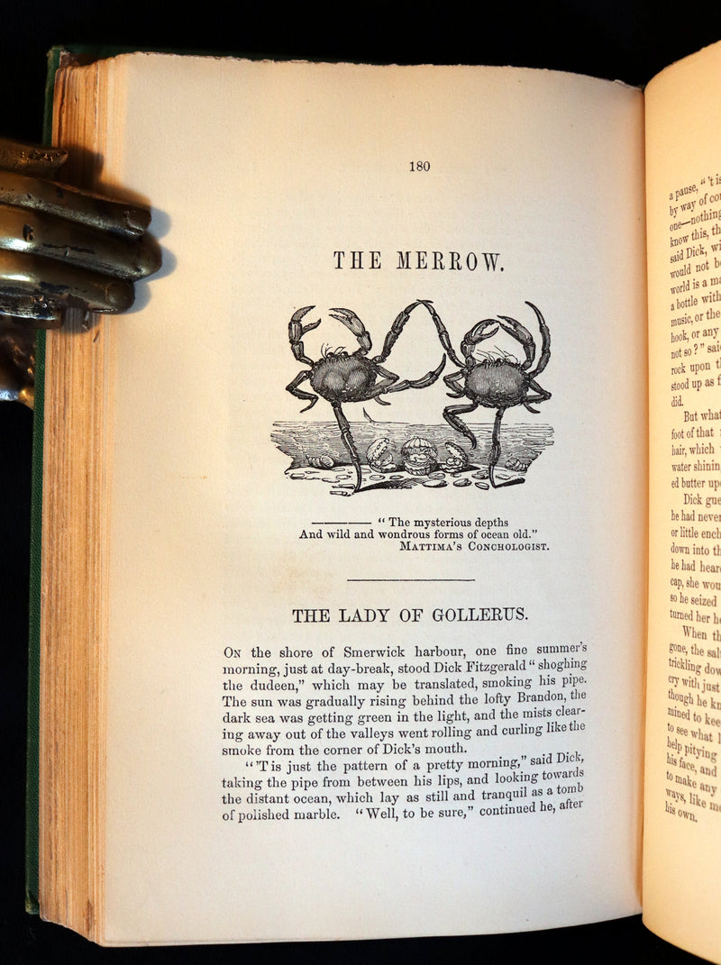 1870 Scarce Book ~ Fairy Legends and Traditions of the South of Ireland by Thomas Crofton Croker.