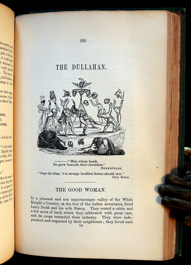 1870 Scarce Book ~ Fairy Legends and Traditions of the South of Ireland by Thomas Crofton Croker.