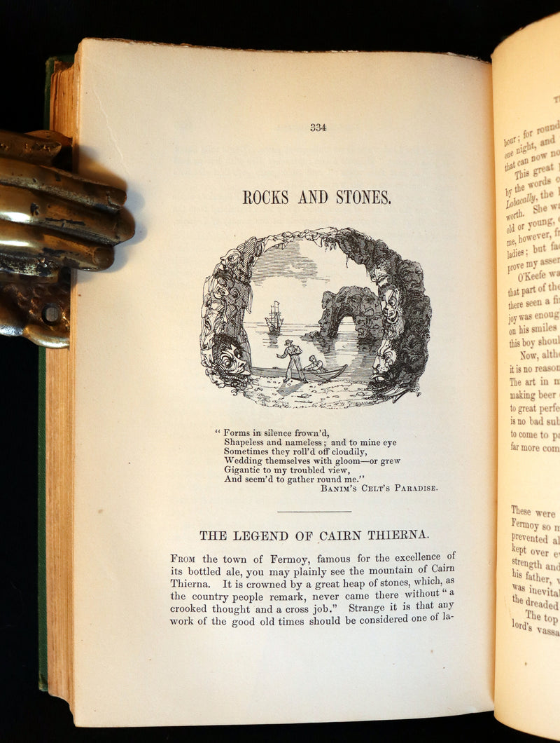 1870 Scarce Book ~ Fairy Legends and Traditions of the South of Ireland by Thomas Crofton Croker.