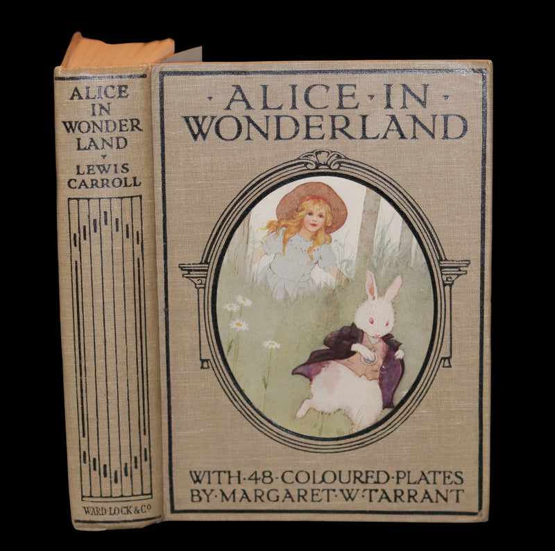 1920 Rare Book - Alice's Adventures in Wonderland illustrated in color by Margaret W. Tarrant.