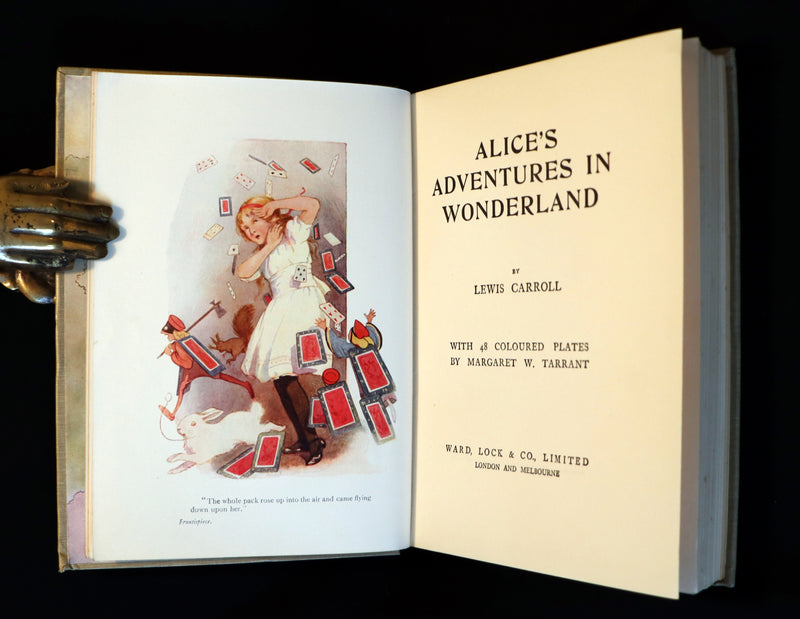 1920 Rare Book - Alice's Adventures in Wonderland illustrated in color by Margaret W. Tarrant.