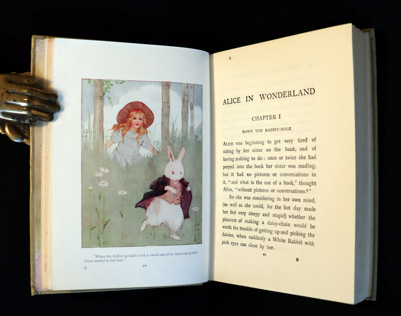 1920 Rare Book - Alice's Adventures in Wonderland illustrated in color by Margaret W. Tarrant.