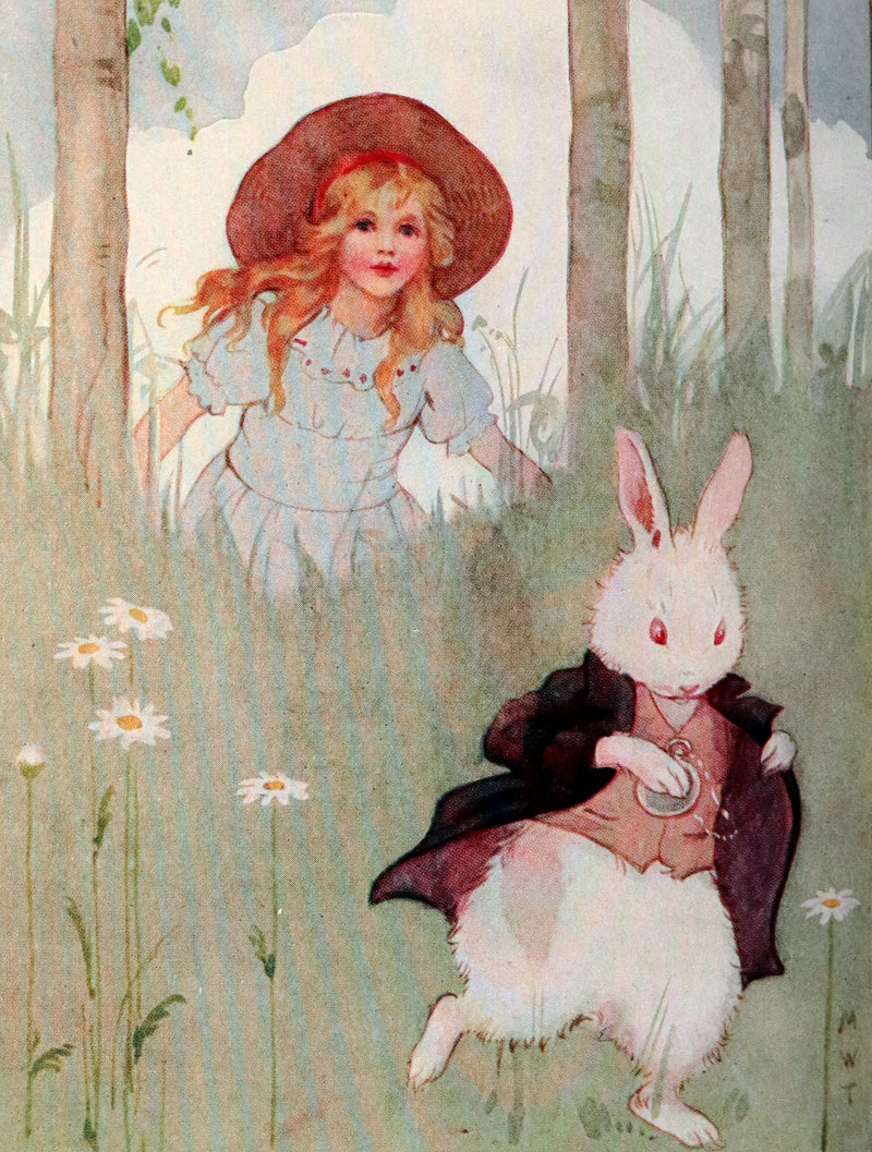 1920 Rare Book - Alice's Adventures in Wonderland illustrated in color by Margaret W. Tarrant.