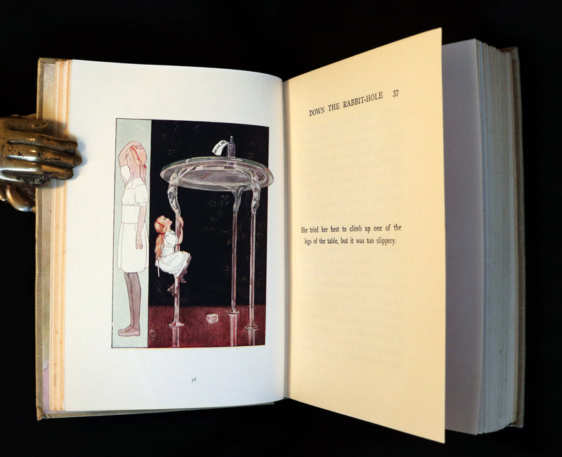 1920 Rare Book - Alice's Adventures in Wonderland illustrated in color by Margaret W. Tarrant.