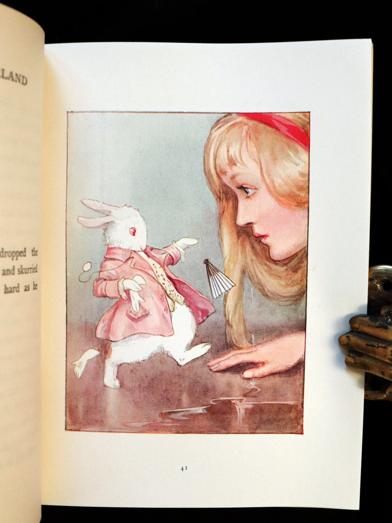 1920 Rare Book - Alice's Adventures in Wonderland illustrated in color by Margaret W. Tarrant.