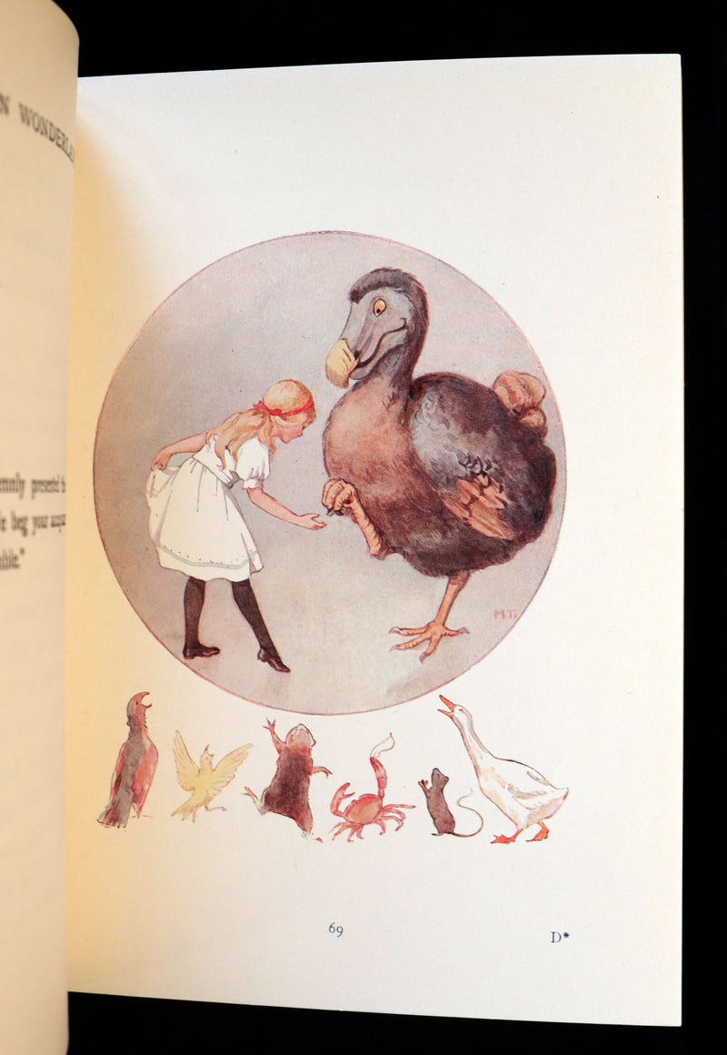 1920 Rare Book - Alice's Adventures in Wonderland illustrated in color by Margaret W. Tarrant.