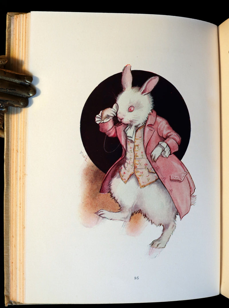 1920 Rare Book - Alice's Adventures in Wonderland illustrated in color by Margaret W. Tarrant.